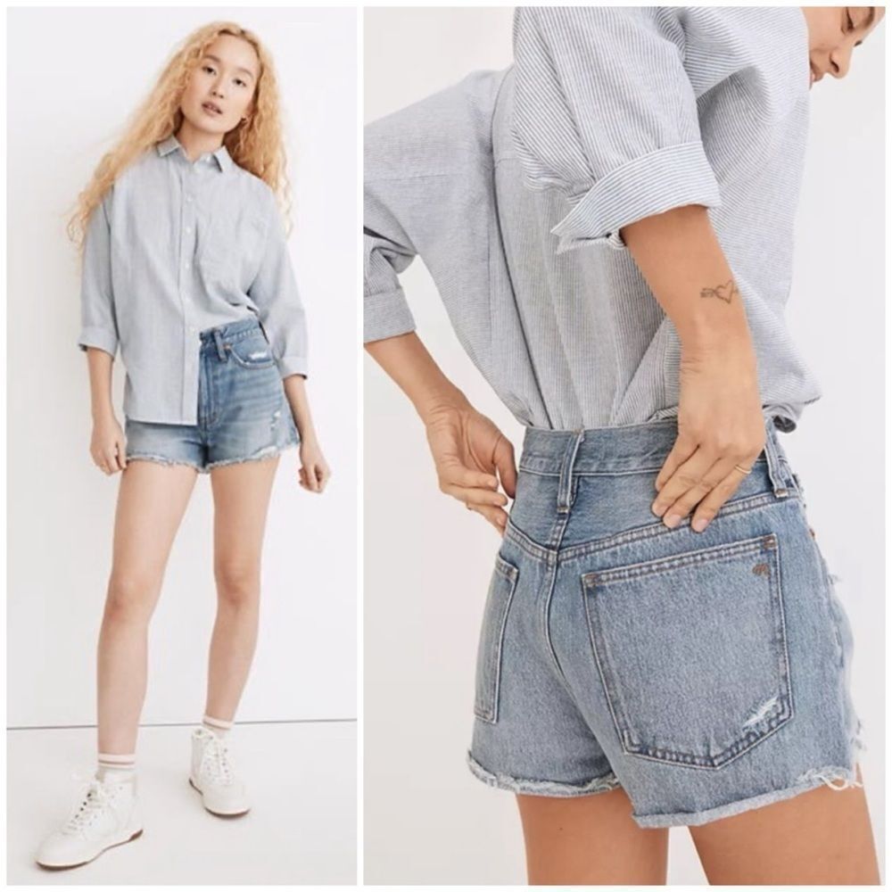 Madewell Light Blue Denim Jean Shorts